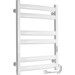 Электрический полотенцесушитель Laris Зебра Атлант ЧК6 R3 77700097 (500x700, белый матовый, правый, с таймером), Доступные размеры: 500 x 700, Цвет производителя: белый матовый, Подключение полотенцесушителя: правое, фото 