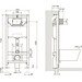 Система инсталляции для унитаза Imprese I-Frame i8109 3 в 1 (с клавишей смыва и креплением), фото 11