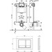 Система инсталляции для унитаза Qtap Nest ST QT0133M425M06029SAT 4 в 1 (клавиша смыва, звукоизоляционная прокладка, крепление), фото 9