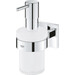Дозатор для жидкого мыла Grohe QuickFix Start Cube 41098000 (настенный), Цвет производителя: хром, фото 2