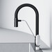 Смеситель для кухни Am.Pm Like F8007802 (черный матовый/хром, с гибким изливои и подключением питьевой воды), Цвет производителя: хром, фото 8