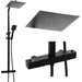 Термостатическая душевая система Yoka Cube 25 Black Matt BP.CUBE-THERM-25-BLK (черная матовая), фото 3