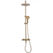Термостатична душова система Rea Lungo Brushed Gold REA-P6604 (брашована золота, з виливом), Колір виробника: золото брошене (матове), фото , изображение 2