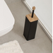 Йоржик для унітазу Yoka Amba Black/Bamboo PD.AMBA-BLK (чорний/бамбук, підлоговий), Колір виробника: чорний, бамбук, фото , изображение 2