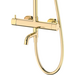 Душевая система Corsan Lugo Gold CMN01MGLW (золотая, с изливом), фото 4