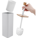 Йоржик для унітазу Yoka Amba White/Bamboo PD.AMBA-WHT (білий/бамбук, підлоговий), Колір виробника: білий, бамбук, фото , изображение 4