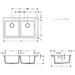 Мийка для кухні Hansgrohe S51 S510-F770 Built-in sink Stone Grey 43316290 (88x51 см, сірий камінь), фото , изображение 2