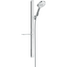 Душовий гарнітур Hansgrohe Raindance Select S EcoSmart White/Chrome 27649400 (білий/хром, з полицею), фото 