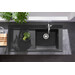 Мойка для кухни Hansgrohe S51 S514-F450 Built-in sink Graphite Black 43314170 (105x51 см, черная графитовая), фото 3