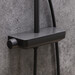 Душевая система с термостатом Damixa Scandinavian Pure 936750300 (черная матовая, с полкой), Цвет производителя: черный матовый, фото 4