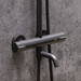Душевая система с термостатом Damixa Scandinavian Pure 936810300 (черная матовая, с изливом), Цвет производителя: черный матовый, фото 4