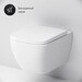 Безободковый подвесной унитаз Am.Pm Gem FlashClean C901701SC (с сиденьем), фото 10