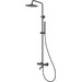 Термостатическая душевая система Corsan Lugo Black Matt CMN01TBLW (черная матовая, с изливом), фото 
