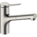 Смеситель для кухни Hansgrohe Zesis M33 150 sBox lite Stainless Steel Finish 74803800 (нержавеющая сталь, с выдвижной лейкой), фото 