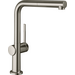 Смеситель для кухни Hansgrohe Talis M54 pull-out spout Stainless Steel Finish 72808800 (нержавеющая сталь, с выдвижной лейкой), Цвет производителя: нержавейка, фото 
