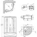Душовий гідромасажний бокс з піддоном Lidz Tani SBM90x90.SAT.HIGH.GR (LTSBM9090SATHIGHGR, 90x90 см, скло тоноване, профіль сатин), фото , изображение 15