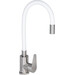 Смеситель для кухни Lidz Vida 04R-WFS (LDVID015F3WHI43357, нержавейка/белый, с гибким изливом), Цвет производителя: белый матовый, нержавейка, фото 
