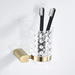 Склянка для зубних щіток Rea Brushed Gold REA-77040 (322224B, брашована золота, настінна), Колір виробника: золото брошене (матове), фото , изображение 4