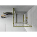 Душова кабіна Mexen Rio Gold MEX-860-080-080-50-00 (80x80 см, скло прозоре, профіль золотий), фото , изображение 4
