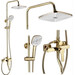 Душевая система Rea Argus Gold REA-P7840 (золотая, с изливом), Цвет производителя: золото, фото 