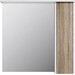 Зеркальный шкаф Am.Pm Gem S M91MPR0751WF38 (75x72 см, белый/под дерево, распашной, правый, с подсветкой), фото 