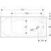 Акриловая ванна Geberit Soana 554.001.01.1 (160x70 см, с ножками), Доступные размеры: 160 x 70, фото 5