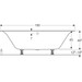 Акриловая ванна Geberit Soana Duo 554.004.01.1 (180x80 см, с ножками), Доступные размеры: 180 x 80, фото 3