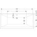 Акриловая ванна Geberit Selnova Square Duo 554.387.01.1 (180x80 см, с ножками), фото 5