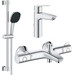 Комплект смесителей для ванной комнаты Grohe QuickFix Start M-Size UA202304TS (23455002+34567000+26398001), фото 