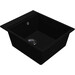 Мийка для кухні Miraggio Lagoon 420 Black Shine 0002563 (42x51 см, чорна, з сифоном), Доступні розміри: 42 x 51, Колір виробника: чорний, фото , изображение 2