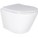 Безободковый подвесной унитаз Qtap Swan Ultra Quiet QT16335179W (воронкообразный, с сиденьем), фото 