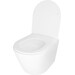 Безободковый подвесной унитаз Qtap Swan Ultra Quiet QT16335179W (воронкообразный, с сиденьем), фото 4