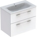 Тумба с умывальником Geberit Selnova Square 501.240.00.1 (80 см, белая глянцевая, подвесная), Доступные размеры: 80, Цвет производителя: белый глянец, фото 