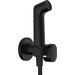 Гигиенический душ с вентилем Hansgrohe Bidette 1jet S Black Matt 29232670 (черный матовый, внешняя часть), Цвет производителя: черный матовый, фото 