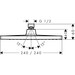 Верхний душ Hansgrohe Crometta E 240 EcoSmart Chrome 26727000, фото 2