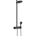 Душевая система с термостатом Hansgrohe Pulsify Showerpipe Black Matt 24240670 (черная матовая, с полочкой), Цвет производителя: черный матовый, фото 