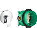 Смеситель скрытого монтажа для душа Hansgrohe Metris 31685000+01800180 (внутренняя часть в комплекте), фото 