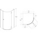 Душевая кабина Volle Benita Right 1017.114600R (90x90 см, стекло прозрачное, профиль хром), Доступные размеры: 90 x 90 R, Цвет производителя: хром, фото 3