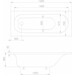 Акриловая ванна Imprese Rozkos b0701016070 (160x70 см), Доступные размеры: 160 x 70, фото 2