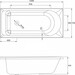 Акриловая ванна Imprese Valtice New b0700655070 (150x70 см), Доступные размеры: 150 x 70, фото 2