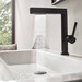 Змішувач для умивальника Hansgrohe Finoris Black Matt 76063670 (чорний матовий, з донним клапаном, з висувною лійкою), Колір виробника: чорний матовий, фото , изображение 3
