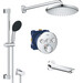 Душевая система с термостатом Grohe QuickFix Grohtherm SmartControl&Vitalio Start 250 Round UA202801R3 (скрытого монтажа, с изливом), фото 