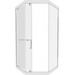 Душевая кабина без поддона 100x100 Asignatura Tinto 49022709 (профиль сатин, стекло прозрачное), фото 3