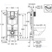 Инсталляция для унитаза 4 в 1 Grohe Rapid Sl 3884000G+38732SH0 (с клавишей смыва, прокладкой и креплением к стене), Цвет производителя: альпийский белый, фото 7