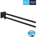 Полотенцедержатель Grohe QuickFix Start Cube Black 409762430 (черный матовый, двойной, поворотный), Цвет производителя: черный матовый, фото 5
