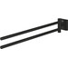 Полотенцедержатель Grohe QuickFix Start Cube Black 409762430 (черный матовый, двойной, поворотный), Цвет производителя: черный матовый, фото 3