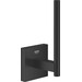 Держатель туалетной бумаги Grohe QuickFix Start Cube Black 409792430 (черный матовый, для запасного рулона), Цвет производителя: черный матовый, фото 