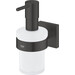 Дозатор жидкого мыла Grohe QuickFix Start Cube  Black 410982430 (черный матовый, настенный), Цвет производителя: черный матовый, фото 2