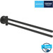 Полотенцедержатель Grohe QuickFix Start Black  411832430 (черный матовый, двойной, поворотный), Цвет производителя: черный матовый, фото 7