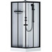 Душовий бокс Am.Pm X-Joy Square W94C-403-090BT (90x90 см, прозоре скло, профіль чорний матовий, з піддоном), Колір виробника: чорний матовий, фото 